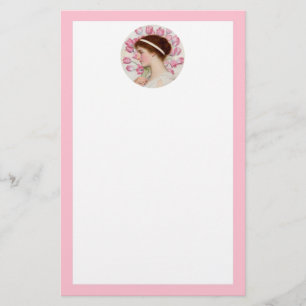 Papelaria Neo-Clássica com Tulipas Rosa