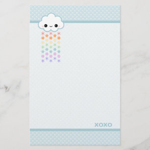 Papelaria Neve Arco-Íris Kawaii