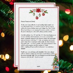 Papelaria Newsletter country da família natalina em ambos os