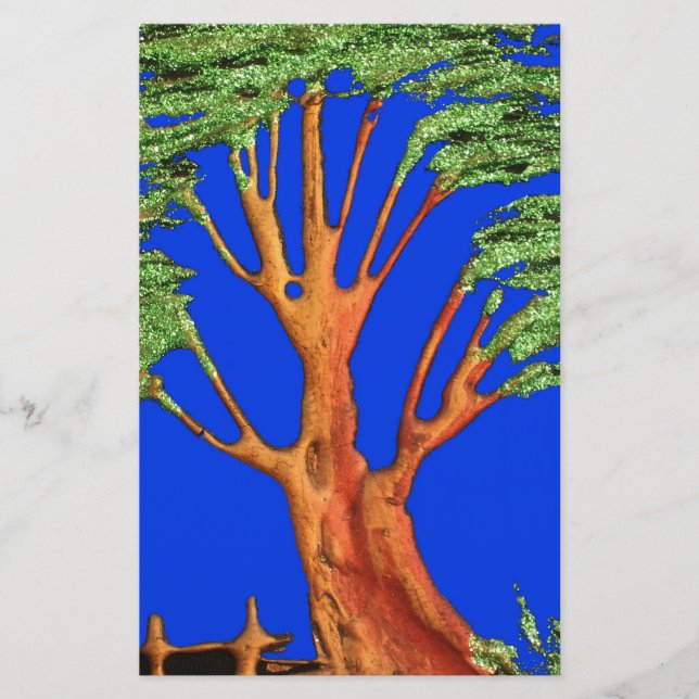 Papelaria No céu azul: Coleção de Árvores Acácia (Frente)