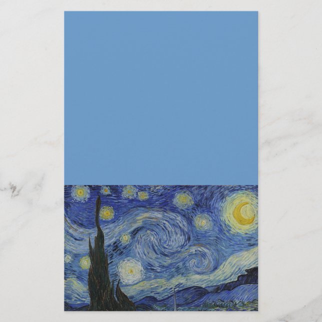 Papelaria Noite Estrelada de Van Gogh (Frente)