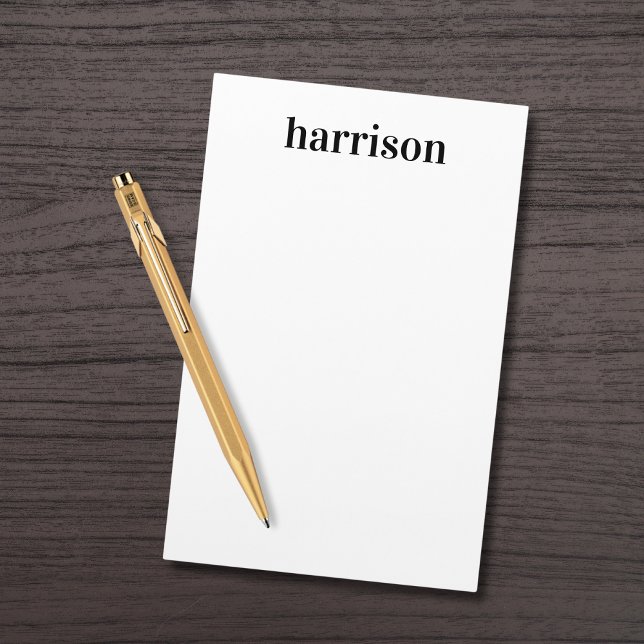 Papelaria Nome do Monograma Moderno Mínimo (Criador carregado)