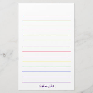 Papelaria Nome dos Monogramas Bonito Coloridos