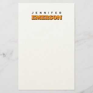 Papelaria Nome moderno minimalista profissional simples
