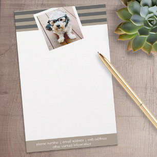 Papelaria Nome personalizado e foto do padrão distribuído