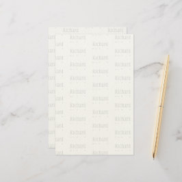 Papelaria Nome Personalizado Elegante 