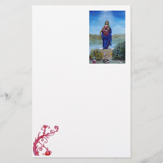 Papelaria NOSSA SENHORA LUZ Madonna da concepção imaculada (Frente)