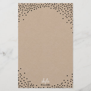 Papelaria NOTA PAPEL ponto de confete preto-e-branco ponto-p