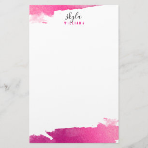 Papelaria NOTA PESSOAL moderna luxo ligeiramente rosa
