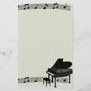 Papelaria Notas de Piano e Música