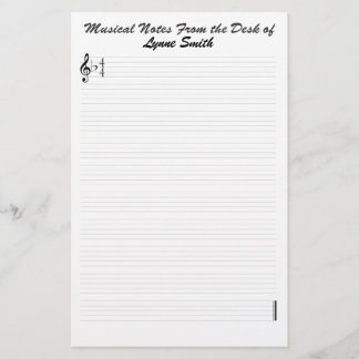 Papelaria Notas musicais personalizadas
