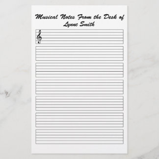 Papelaria Notas Musicais Personalizadas