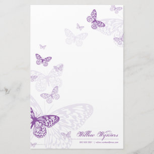 Papelaria NOTEPAPER PERSONALIZADO: borboletas 3P