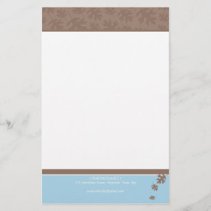 Papelaria NOTEPAPER PERSONALIZADO :: folhas caídas 4
