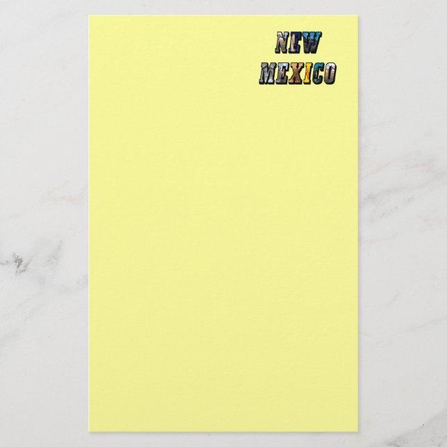 Papelaria Novo México, Texto dos EUA (Frente)