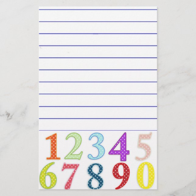 Papelaria Numerals Stationery (Frente)