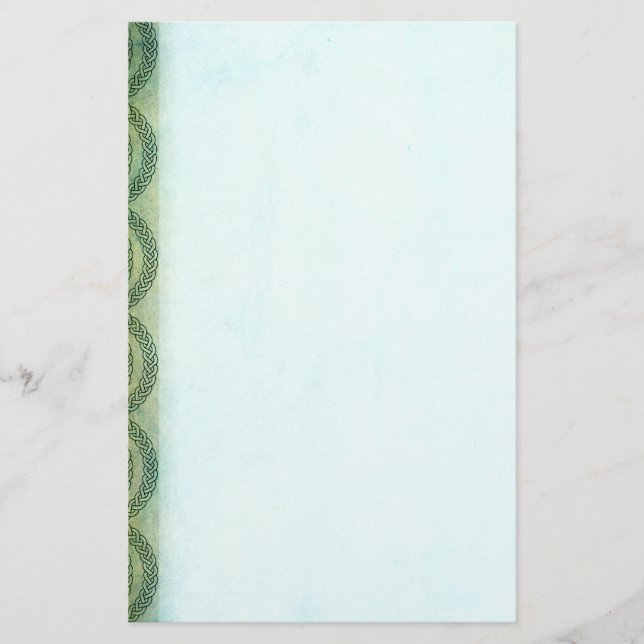 Papelaria Números Célticos Verdes (Frente)