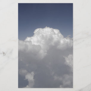 Papelaria Nuvens a 30.000 pés de uma janela de avião
