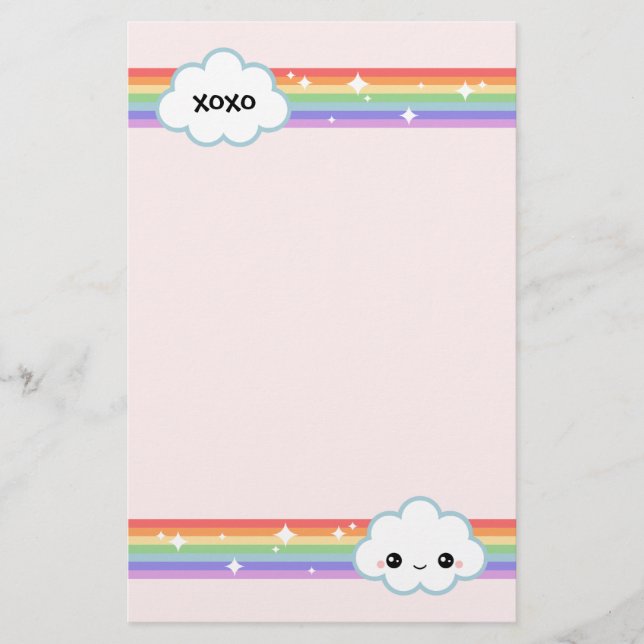 Papelaria Nuvens de Kawaii (Frente)