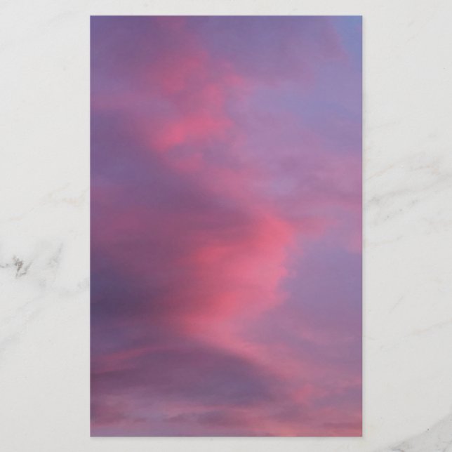 Papelaria Nuvens Rosa Azul (Frente)