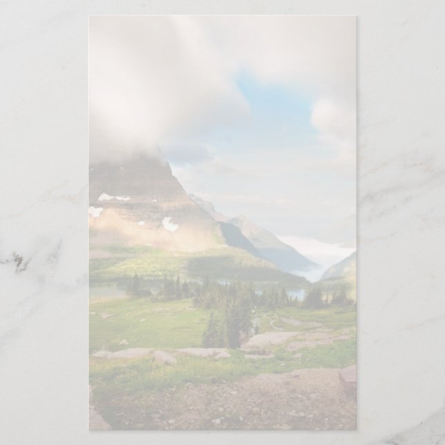 Papelaria Nuvens varrendo Montanhas (Frente)