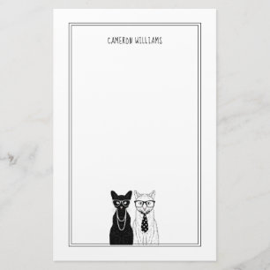 Papelaria O casal do gato adiciona seu nome