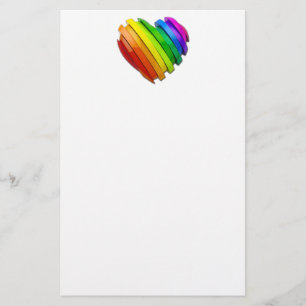 Papelaria O coração do orgulho de SlipperyJoe forma múltipla