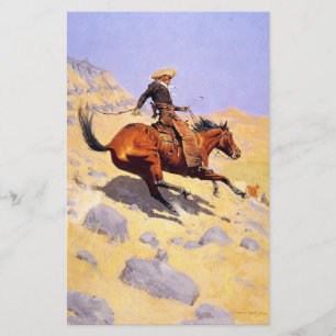 Papelaria O Cowboy (por Frederic Remington)
