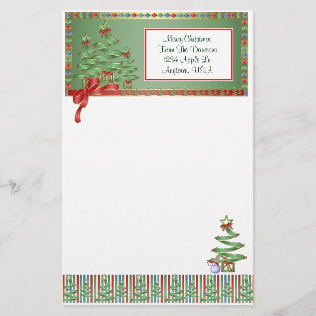 Papelaria O Feriado da Árvore de Natal (Frente)