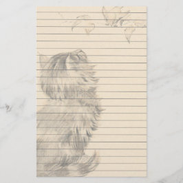 Papelaria O gatinho que olha os pássaros