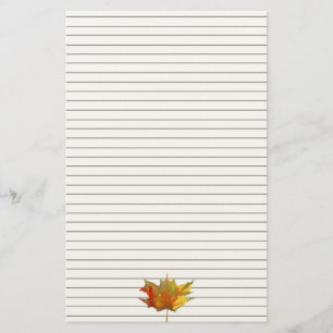 Papelaria O Mapeamento de Outono Deixa Aquarela