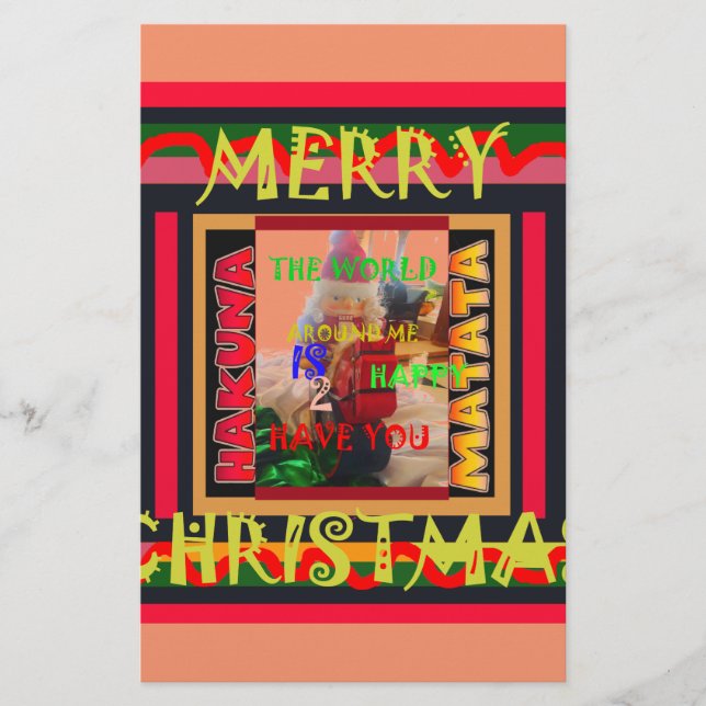 Papelaria O mundo à minha volta está feliz por ter você me c (Frente)