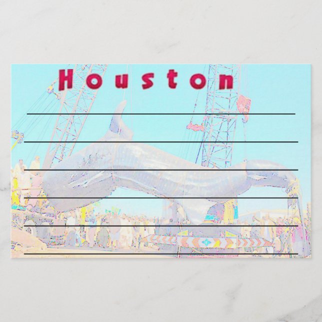 Papelaria O papel de carta o maior do tubarão de baleia (Frente)