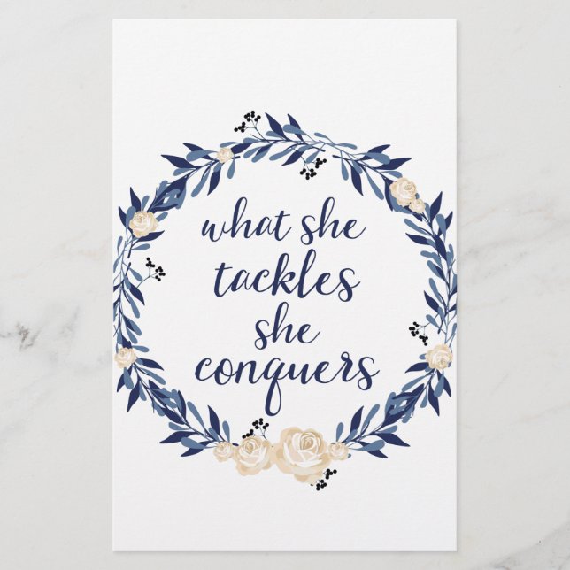 Papelaria O que aborda conquista (Frente)