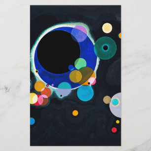 Papelaria Obra de arte de Kandinsky Vários Círculos