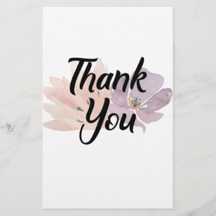 Papelaria Obrigado Favor Floral