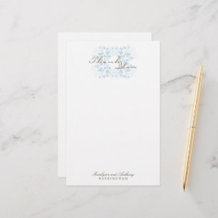 Papelaria Obrigado floral do casamento do Flourish do Aqua