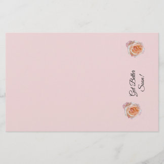 Papelaria Obtenha melhores Rosas de papel de carta rosa