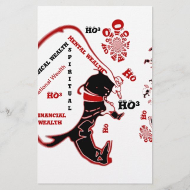 Papelaria Oferta de Papais noeis Secretos - Prosperidade e R (Frente)