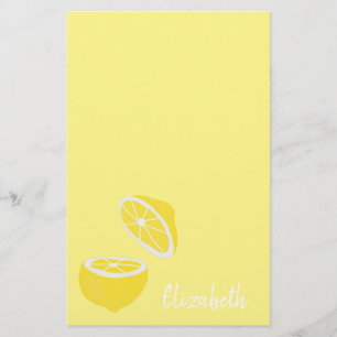 Papelaria Olá Lemon, fruta amarela moderna