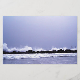 Papelaria Ondas contra o Rocks_ Stationery