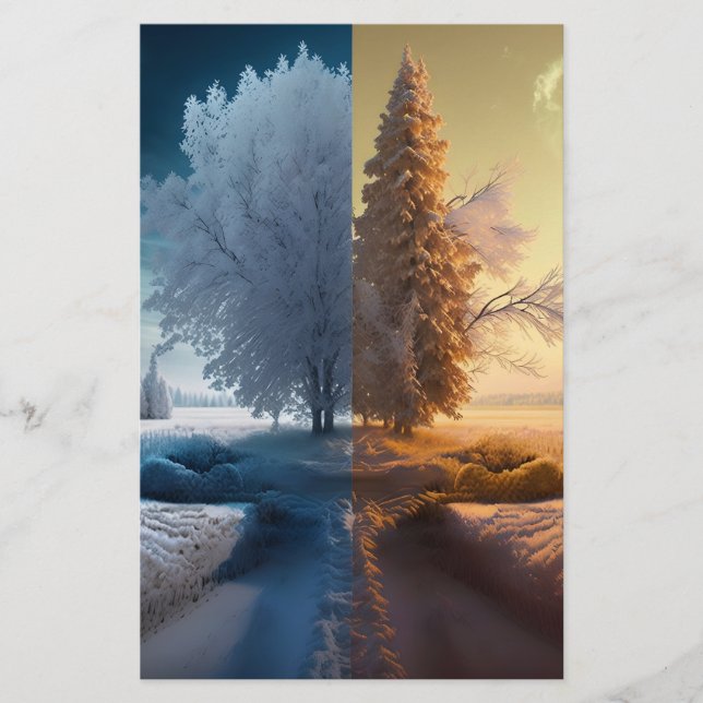 Papelaria One day in winter (Frente)