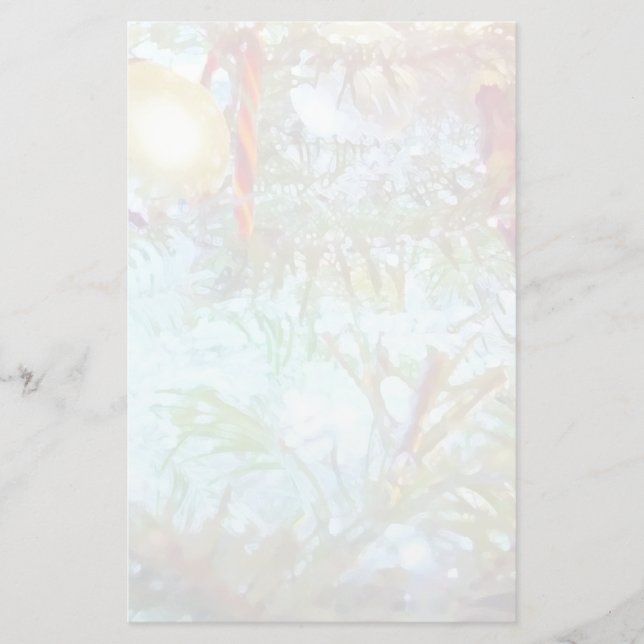 Papelaria Ornamentos de Férias nas Luzes (Frente)