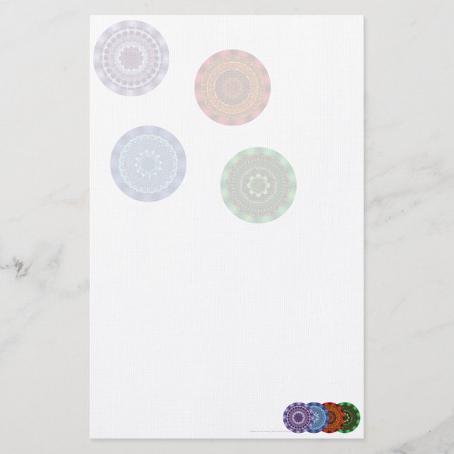 Papelaria Os Elementos Mandalas Stationery (Frente)