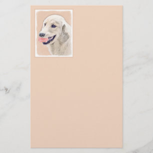 Papelaria Ouro Retriever com Tênis Ball Painting Dog Art