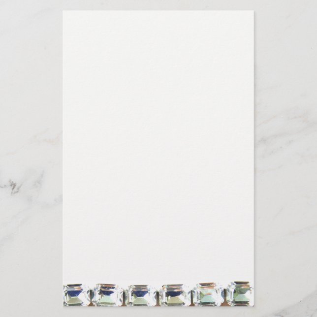 Papelaria Ouros, elegantes pedras de gemido de safra (Frente)