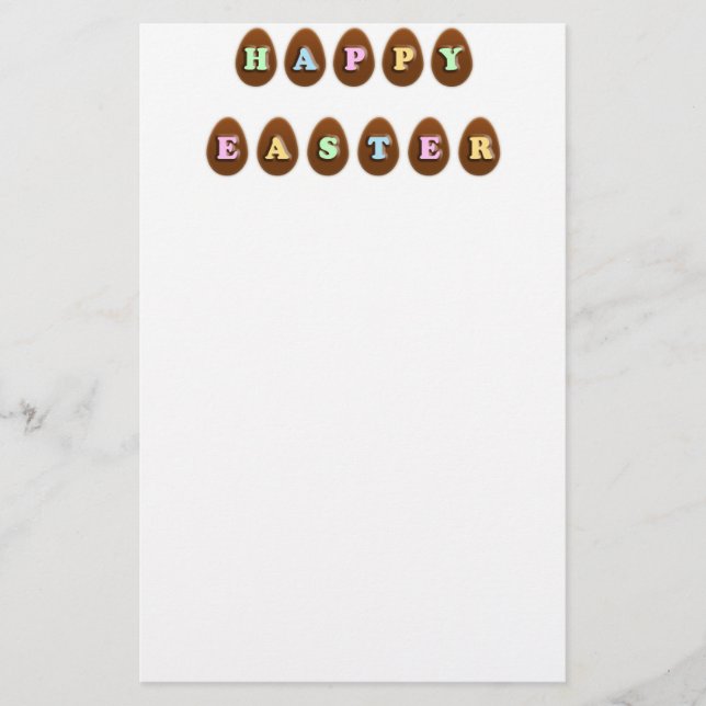 Papelaria Ovos de chocolate de felz pascoa (Frente)