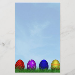 Papelaria Ovos de felz pascoa coloridos