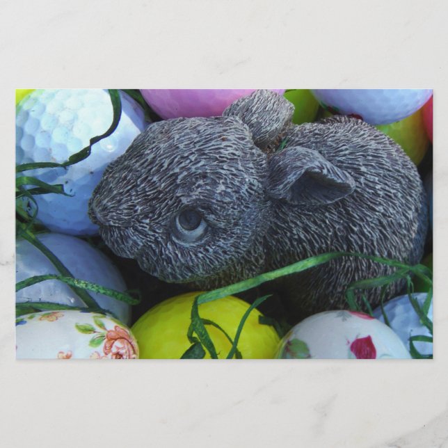 Papelaria Ovos de Páscoa, Bolas de Golfe de Coelho (Frente)