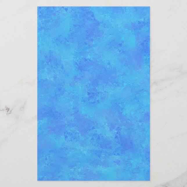 Papelaria Padrão Abstrato Azul (Frente)